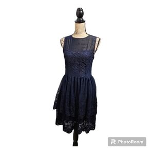 Annabella Navy Blue Semi-Formal/Homecoming/Bridesmaid Dress Size M
